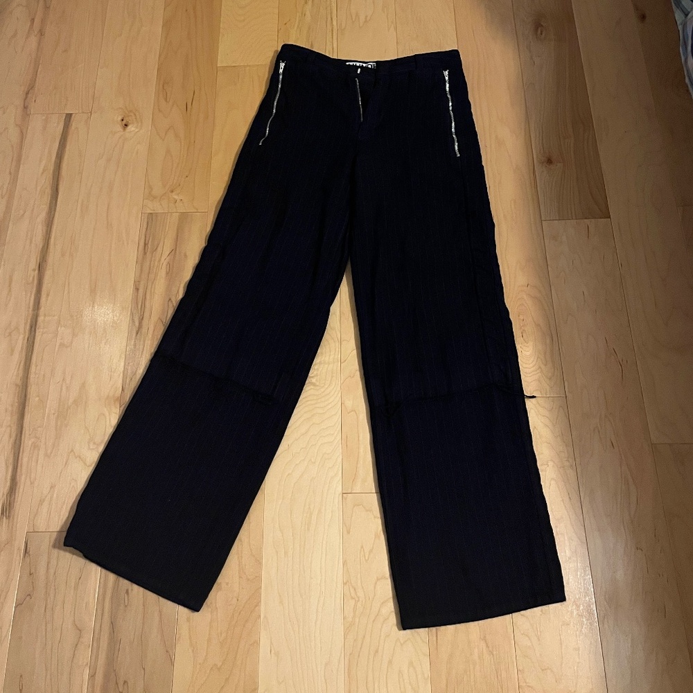 HUND HUND Wool Pinstripe Trousers